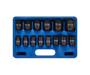 BlueSpot Tools Bluespot 14Pc 1/2" Dr Metric Shallow Impact Sockets Set 10mm - 32mm 01585