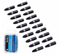 BlueSpot Tools Bluespot 20Pc Impact Bit Set Drill Driver Screwdriver Bits 25mm Pz2 Pozi Drive