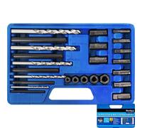 BlueSpot Tools Bluespot 25Pc Stud & Bolt Extractor Remover Socket Kit Nut Set 4mm - 15mm