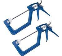 BlueSpot Tools Bluespot 2Pc Quick Grip Speed Clamp Carpenters Woodwork Diy Clamps 4" 100mm