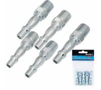 BlueSpot Tools Bluespot 5Pc Air Line Fittings Hose Compressor Tool Connector 1/4" Bsp Male