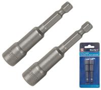 BlueSpot Tools Bluespot 8mm Magnetic Nut Driver 55mm Long Socket Set Impact Drill Bit 1/4" Hex