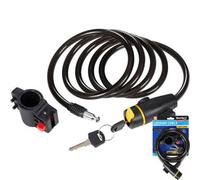 BlueSpot Tools Bluespot Bicycle Cycle Keyed Security Spiral Steel Cable Locking Lock 1.8M