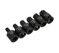 BlueSpot Tools Bluespot Impact Torx Sockets 1/2" Drive 6Pc Bit Socket Set T55 - T100 Set 01598