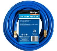 BlueSpot Tools Bluespot Rubber Air Hose Line 15M For Air Compressor 1/4" Bsp 8mm Bore 290 Psi