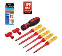 BlueSpot Tools Bluespot Vde Screwdriver Set 8Pc Insulated Interchangeable Electrician 12061