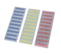 Blue Spot Tools Diamond Sharpening Whetstone Set, 3-Piece (Extra Fine, Fine, Coarse Grit, 6 x 2-Inch, Blue)