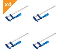 BlueSpot Tools Heavy Duty F-Clamp 80x600mm - 4 Pack
