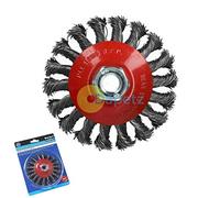 Blue Spot Tools 115MM (4.5") M14 Semi-flat Twist Knot Wire Wheel Brush