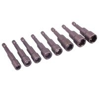 Bluespot Tools Magnetic Nut Driver Set Of 8 1/4In B/S14107