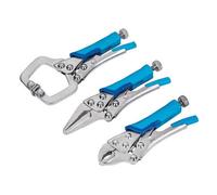 Bluespot Tools Mini Locking Pliers Set, 3 Piece Multi Colour (One Size)
