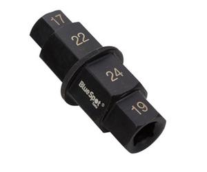BlueSpot Tools Motorcycle Front Rear Wheel Axle Spindle Tool Hex Key Socket 17 19 22 24mm