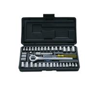 Blue Spot Socket Set 01535 - 40-Piece 1/4in & 3/8in Drive, Metric AF