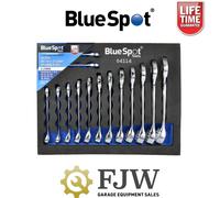 BlueSpot Tools Stubby Short Spanner Wrench Set in EVA Foam Tray 14-Piece 6-19mm