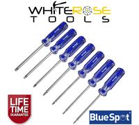 7-Piece Torx Screwdriver Set (T10-T40) by Bluespot | Set of 7, Chrome Vanadium, Acetate Handle, Sizes T10-T40