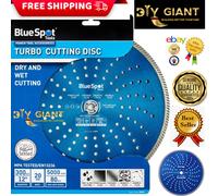 BlueSpot Turbo Wet & Dry Cutting Blade Disc 230mm 9”(22mm Bore) 300mm 12" (20mm)