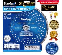 BlueSpot Turbo Wet & Dry Cutting Blade Disc 230mm 9”(22mm Bore) 300mm 12" (20mm)