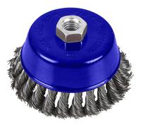 Bluespot Twist Knot Wire Cup Brush 100mm M14 Thread