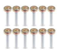 BlueStars 12 Pack Truck and Trailer Door Rollers Garage Door Rollers Hardware On Box Truck Rollup Door - Fit for 1" Track - 7/16'' Diameter x 2-3/4'' Long Rod