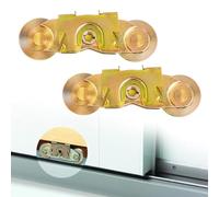 BlueStars 2 Pack Gliding Patio Door Tandem Roller Assembly - Compatible with Andersen Sliding Door Rollers - Replaces #1997061 (1982 to P) #1273704 (1964 to 1982) 1-1/4" Steel Ball Bearing