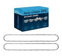 BlueStars 2 Packs 24-inch Chainsaw Chain 3/8" LP Pitch 0.050" Gauge 84 Drive Links - Compatible with Husqvarna 460 Rancher Stihl 33RS 84 25"/24" MS390 MS310 MS361 MS460 MS500 Echo 72LPX84CQ E84