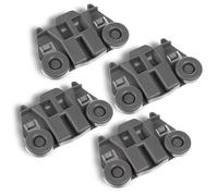 BlueStars 4 Pack W10195417 Dishwasher Lower Rack Wheels - Compatible with Kenmore Whirlpool KitchenAid Jenn-Air - Replaces AP4538395 PS2579553 WPW10195417 AH2579553 EA2579553