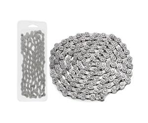 BlueStars 6/7/8 Speed Bike Chain 1/2 x 3/32 Inch (116 Links) with Pre-Install Connector - Anti-Rust Bicycle Chain - for MTB/Road/Gravel/Cyclocross Bikes - Compatible with Shimano SRAM Campagnolo