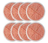 BlueStars 8 Packs 2124 2039A 2307 23157 20391 20399 Replacement Mop Pads Compatible with Bissell Spinwave Hard Mop Cleaner (Orange)