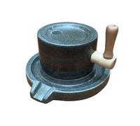 Bluestone and Wood Manual Mill for Coffee Flour, Peppers Salt Nut Practical Kitchen Grinding Equipment Flour Grinder