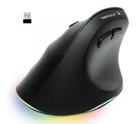 Bluestork - Ergonomic Vertical Wireless Mouse 800-2400dpi 6 Buttons RGB - Ergonomic Mouse - Ergonomic Mouse Wireless - Prevention Against Mouse Arm (rsi Syndrome) - PC & Mac - for Left-Handed Users -