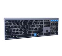 Bluestork - KB Grapheme - Rechargeable Wireless Keyboard, 2.4GHz & Bluetooth Connections, Ultra-Slim, 110H Battery, AZERTY FR, Silent Keyboard, 12 Shortcuts and Copilot Key - Windows/AI Copilot
