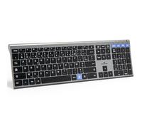 Bluestork - KB Grapheme - Rechargeable Wireless Keyboard, 2.4GHz & Bluetooth Connections, Ultra-Slim, 110H Battery, AZERTY FR, Silent Keyboard, 12 Shortcuts and Copilot Key - Windows/AI Copilot