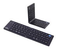 Bluestork - KB Mini Fold - Mini Bluetooth AZERTY FR Foldable Keyboard - USB-C Rechargeable, 40H Autonomy- Folding Keyboard for Tablet - Lightweight, Quiet & Portable - Windows/iOS/Android- New
