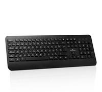 Bluestork - KB Office R2 - AZERTY Wireless Keyboard, Dual Bluetooth Connection/2.4GHz PC Bluetooth Keyboard, Rechargeable, USB-C, 70 Hours Battery Life, Lightweight, Quiet - Windows/Tablets