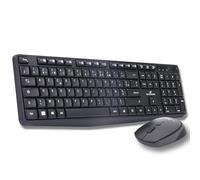 Bluestork - Office V2 Pack - Wireless Mouse Keyboard, Silent Wireless Keyboard, 2.4GHz Connection, 12 Multimedia Hotkeys and Mouse 1600 DPI, Plug & Play, AA Battery Included