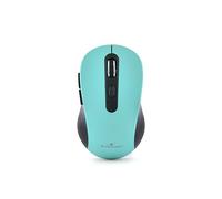 Bluestork - Rechargeable Wireless Mouse, Quiet, USB Receiver, 2.5 Ghz, Wireless Mouse, 6 Buttons, Ergonomic Design, 800-1600 Dpi, Compatible with PC, Mac, Laptop -2023 (Green)
