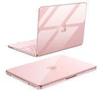 BlueSwan Compatible with 2026 MacBook Neo Case 13-inch with A18 Pro chip (A3404) & 13" Liquid Retina Display, Transparent Plastic Hard Shell, Mac Laptop Protective Cover - Pink