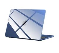 BlueSwan Compatible with MacBook Air 13 inch Case M4 2025 2026 M3 2024 M2 2022 Mac Book Air 13.6" Cover (A3240 A3113 A2681) Transparent Plastic Hard Shell Protect macAir Laptp - Crystal Midnight Clear
