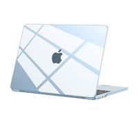 BlueSwan Compatible with MacBook Air 13 inch Case M4 2025 M3 2024 M2 2022 Mac Book Air 13.6 inch Cover A3240 A3113 A2681 Transparent Plastic Hard Shell Protect MacAir Laptp - Crystal Sky Blue Clear