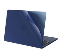 BlueSwan Compatible with MacBook Air 13 inch Case M5 M4 M3 M2 2026 2025-2022 Semi-Hard Matte Shell - Frosted Midnight, Mac 13.6 Protective Cover Anti-Crack, Anti-Fingerprint - A3449 A3240 A3113 A2681