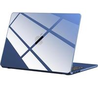 BlueSwan Compatible with Macbook Air 15 inch Case M4 M3 M2 A3241 A3114 A2941, Transparent Plastic Hard Shell PC Protective Cover for Mac Air 15'', Released in 2026 2025 2024 2023 - Crystal Midnight