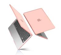 BlueSwan TPU Frame Case Compatible for MacBook Air 13 inch M5 M4 M3 M2 2026 2025-2022 A3449 A3240 A3113 A2681 Anti-rupture Anti-fingerprint Matte Hard Shell 13,6" Cover, (Pink Edge) Frosted Peach Pink