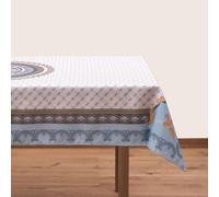BlueTabla Bediis Bardzimi Rectangle Tablecloth, Gold & Multicolor, Non-Iron, 83 x 55 Inch