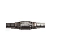 BLUETECH Stainless Steel Flexible Exhaust Pipe, 400 mm, 45/48/55 mm Diameter, Universal Repair Set for Car Workshops and Hobbyists