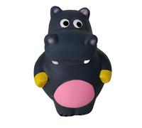 Bluethy Indestructible Squeaky Dog Toy - Tough Latex Hippo Cow Shape for Aggressive Chewers, Suitable for Small Medium & Large Dogs (B)
