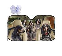 Bluetick Coonhound Front Window Sunshade Keep Cooler Sun Protection For Windscreen Block Uv Rays Car Windscreen Cover Universal For Va-Ns Truck Cars M