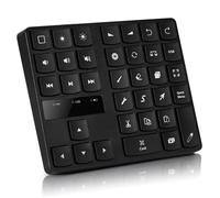 Bluetooth 35-Key Drawing Keyboard Rechargeable & Driver-Free Exclusive for iPad with Mac OS & iOS Wireless Connextion Slim Portable Fast Charging & Long Battery Life 2.4G Quiet Soft-Touch Keys
