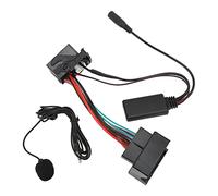 Bluetooth 5.0 AUX IN Cable with Mic Wireless Music Adapter Fit for Citroen C2 C3 C4 Durable ABS Material (With power adapter cable)