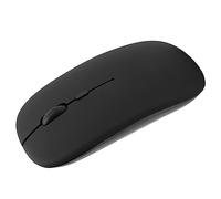 Bluetooth 5.0 Mute Mouse for Laptop Tablet, 800/1200/1600 DPI Black Mouse for OS X/Mi/, Small Size Easy to Carry, Applicable for Library/Classroom/Bedroom ABSTablet