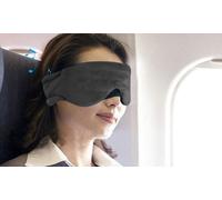 Bluetooth 5.0 Sleep Headphones Headband with Noise-Reducing Eye Mask: Black